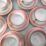 Coffee service x 8 porcelain from Vierzon