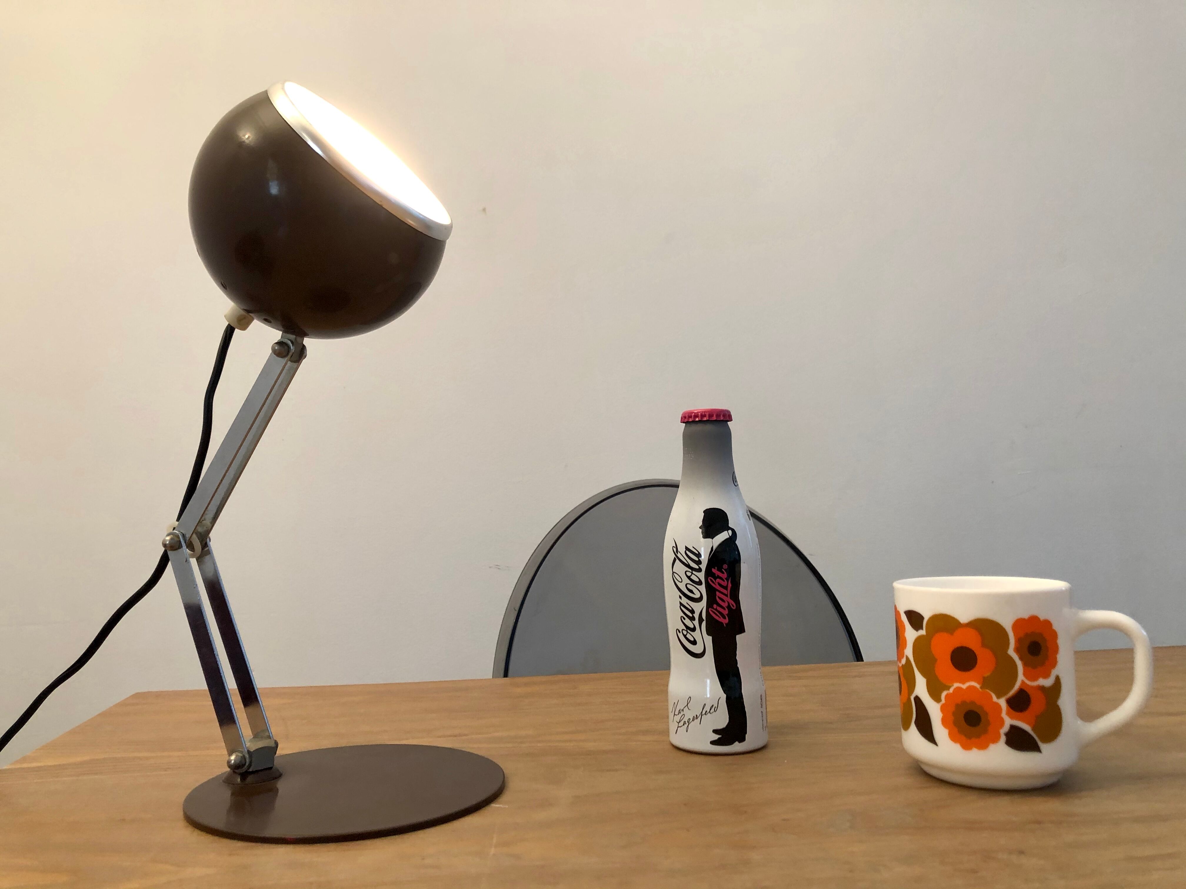 Eyeball Reggiani Italy 70s desk lamp