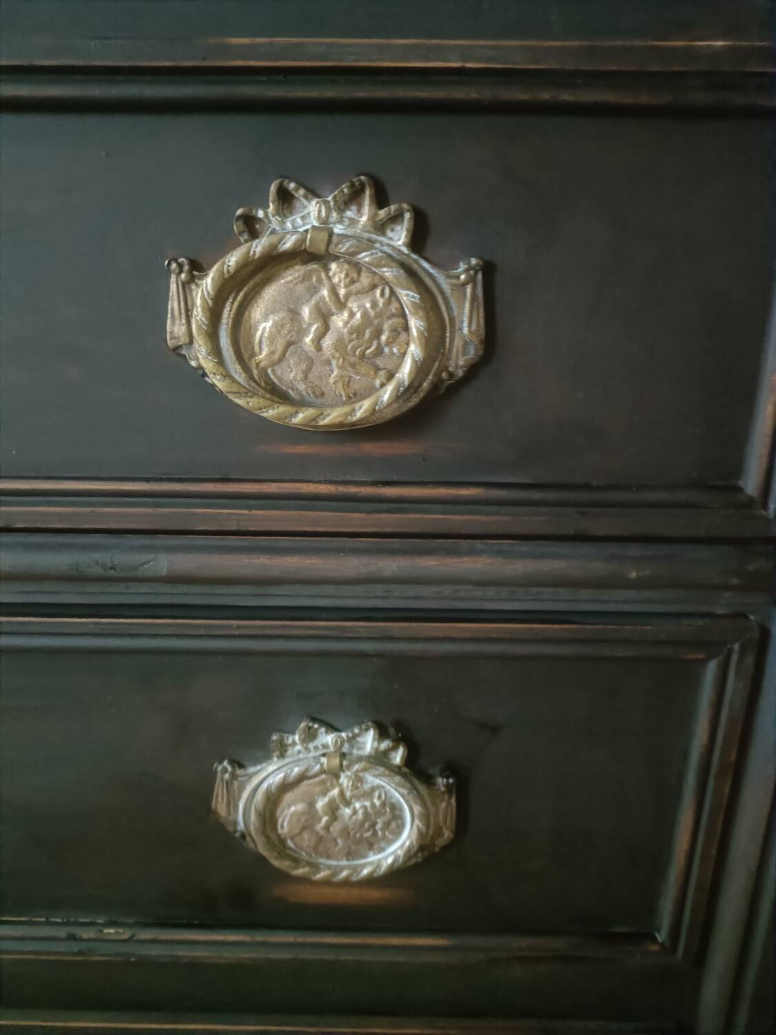 Commode style louis 16 noire