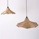 Rattan set of 2 Pendant Light