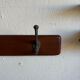 Scandinavian coat rack in solid teak from the 1970s.
