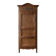 Antique bonnetière wardrobe in carved wood, Classic style.