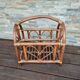 Vintage rattan magazine door