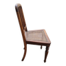 Chaise pour enfant 19e en bois et cannage.