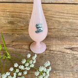 Vase en opaline rose florentin