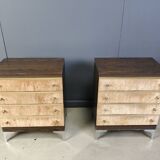 Paire de commodes italiennes vintage, années 1970