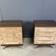 Pair of vintage italian chest of drawers, 1970s