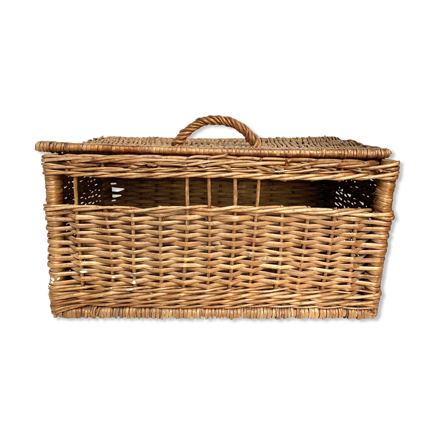 Vintage wicker trunk