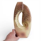 Midcentury Ceramic Vase Sculpture by Roberto Rigon for Bertoncello, Italy, 1960s