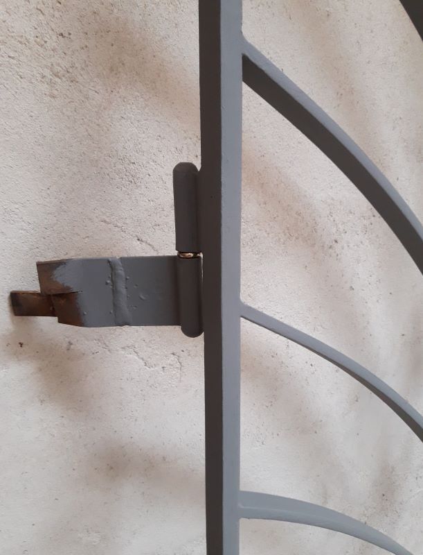 Art Deco wrought iron grill door 200x88cm