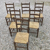 Brutalist mulched chairs series