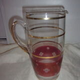 Pitcher with golden border