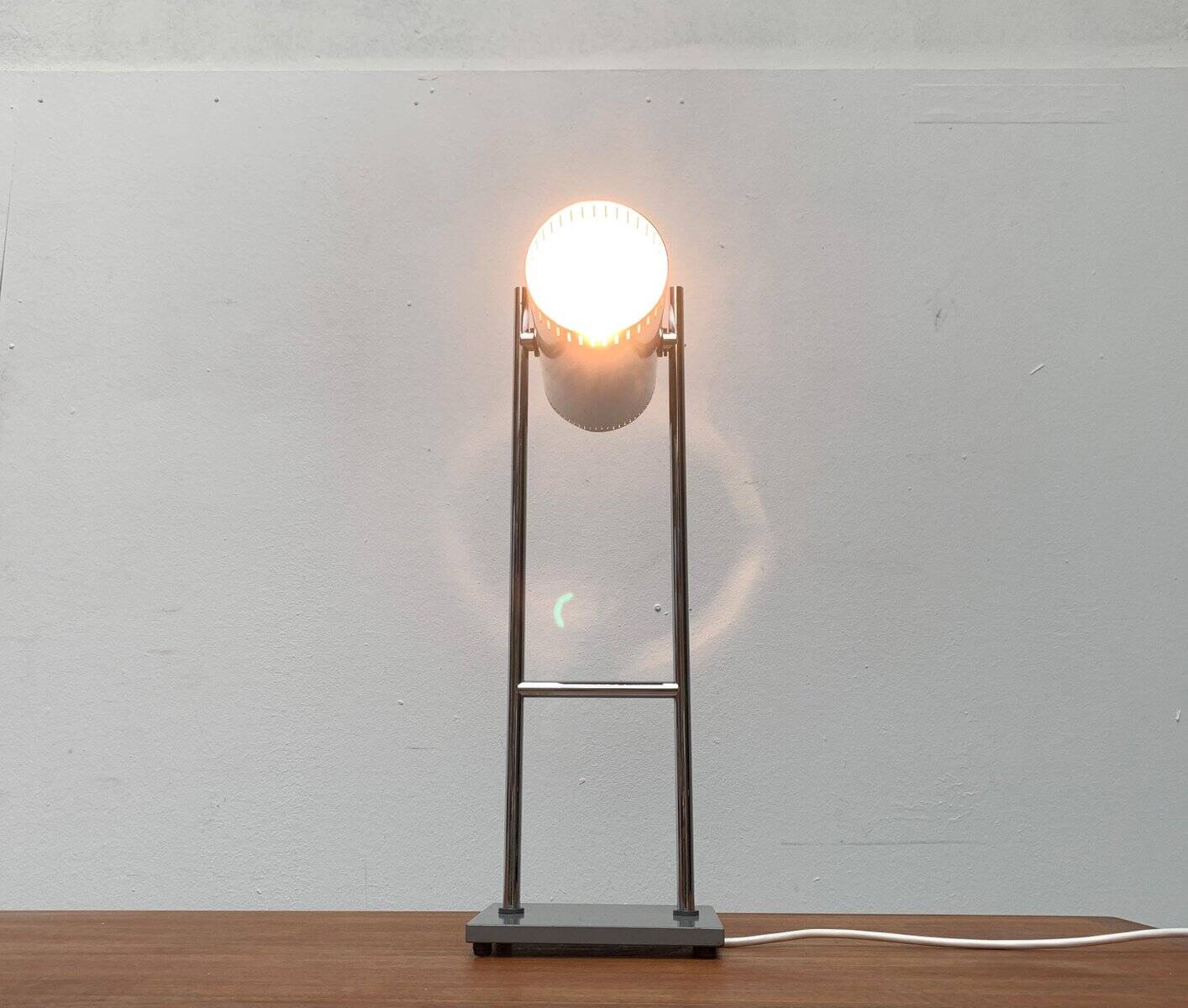 Danish mid-century Trombone table lamp by Jo Hammerborg for Fog & Mørup.
