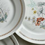 4 Vierzon Limoges porcelain plates.