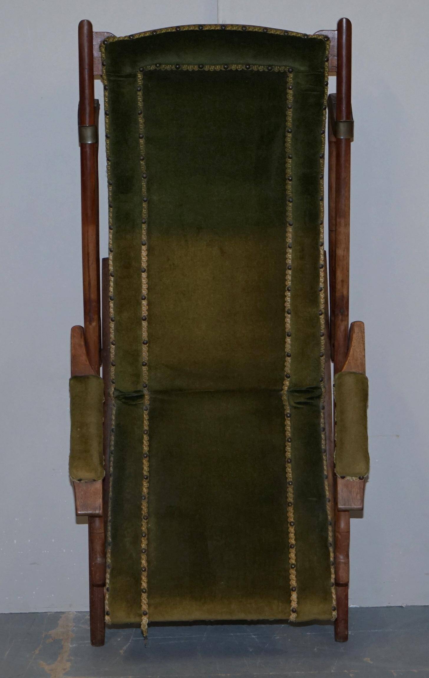 Pair of Victorian military folding chairs