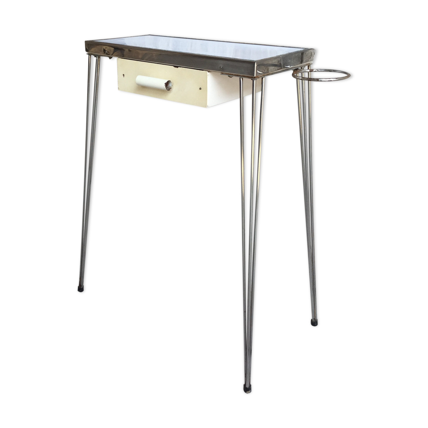 Metal console vintage feet Eiffel 1970