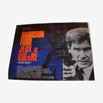 Affiche cinema 4 metres  x 3  metres Jeux de guerre Harrison Ford