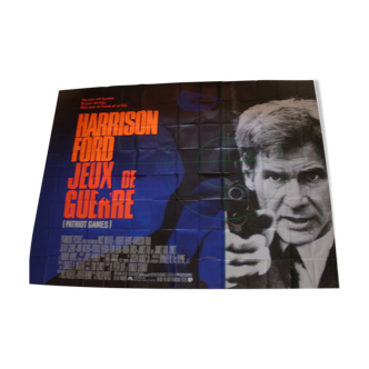 Affiche cinema 4 metres  x 3  metres Jeux de guerre Harrison Ford