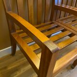 Pair of low armchairs