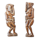 Pair of carved wooden panels