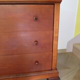 Elégante commode  en merisier – 3 tiroirs –Années 80