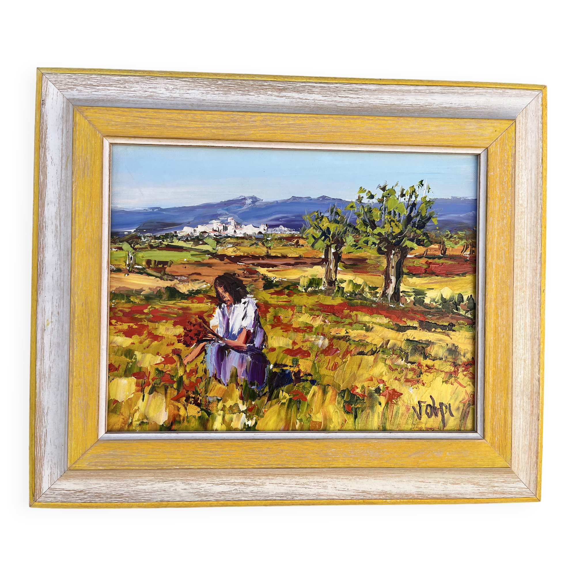 Provençal painting signed Volpi