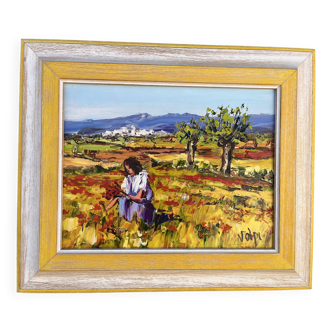 Provençal painting signed Volpi