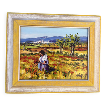 Peinture provençale signée Volpi