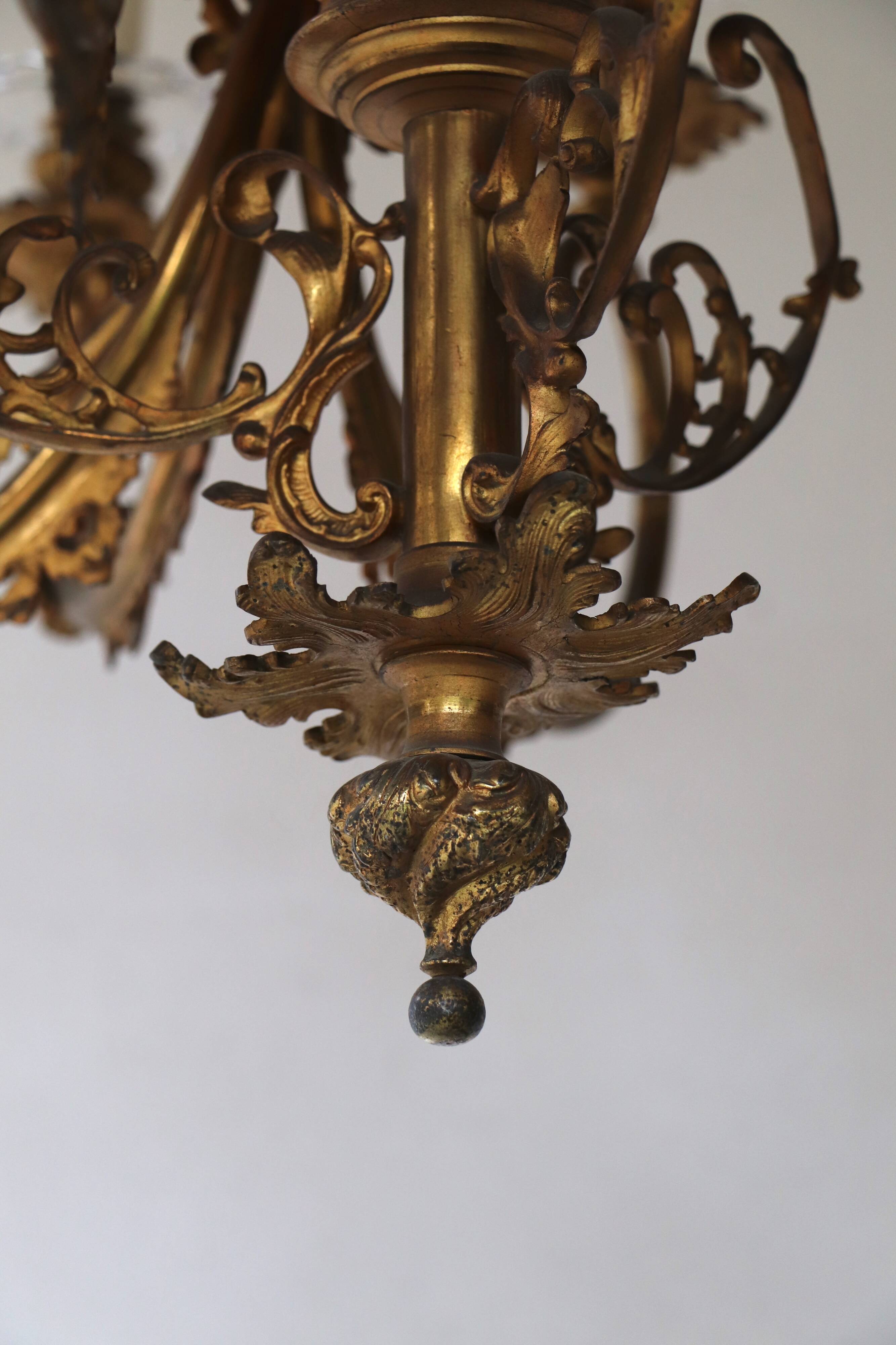 Golden bronze lustre XlX angelots
