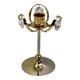 Vintage candle holder in 24 carat gold plated brass and Swarovski crystal, Palwa, Hollywood Regency. Allem