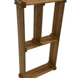 Vintage Wall shelf rack Pinewood wood 70s design