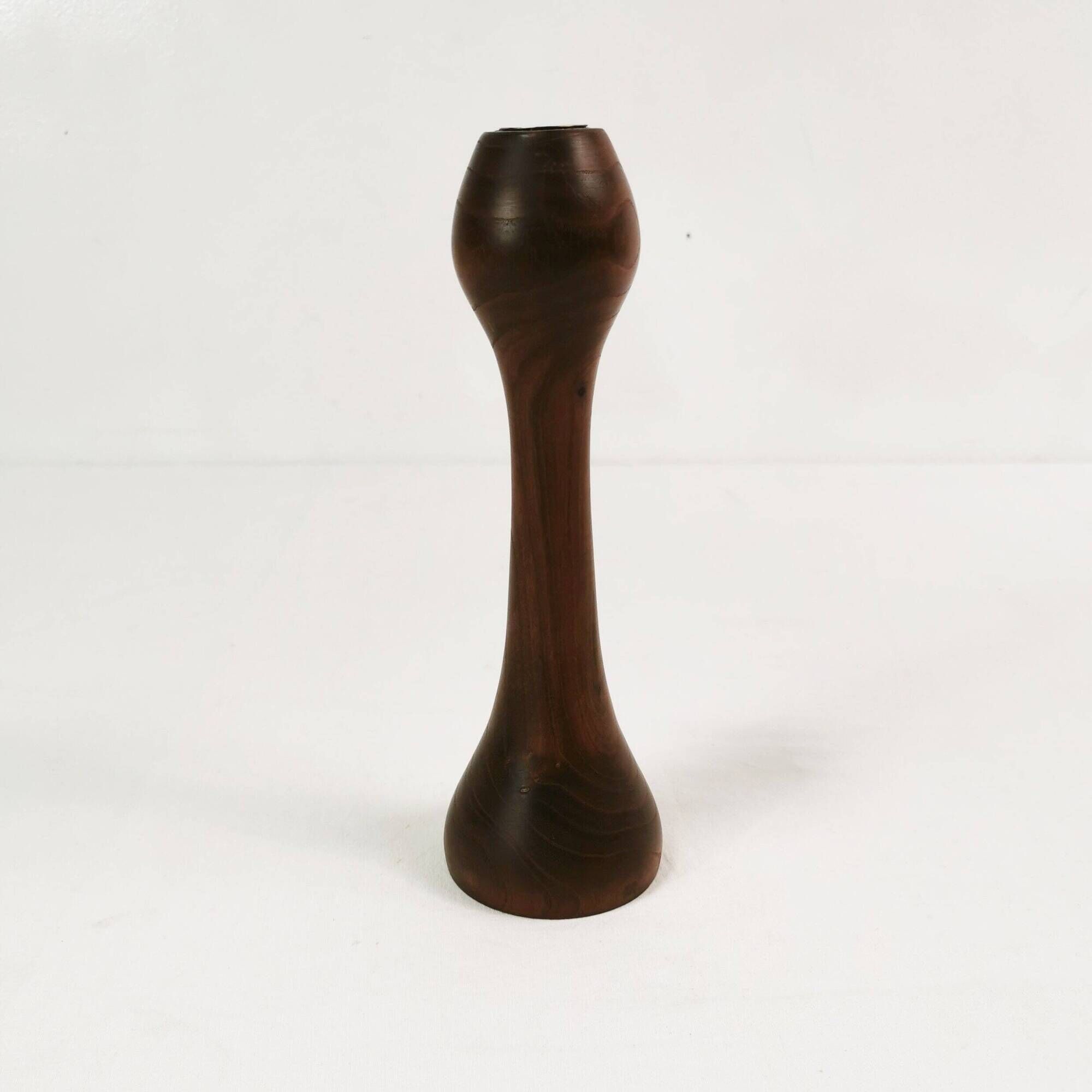 Mid-century teak candle holder, Denmark, 1960s.