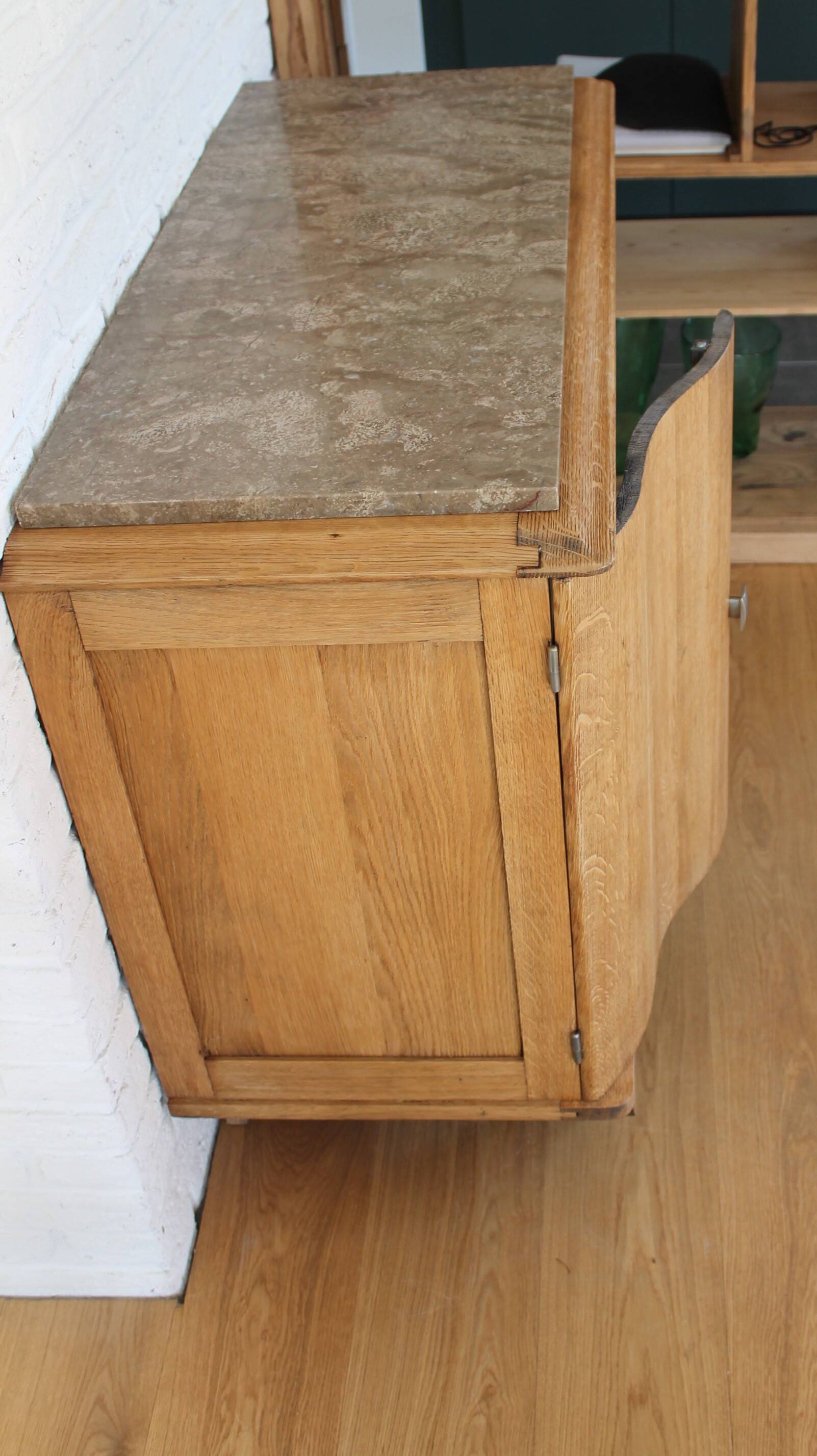 Vintage solid oak sideboard, around 1950.