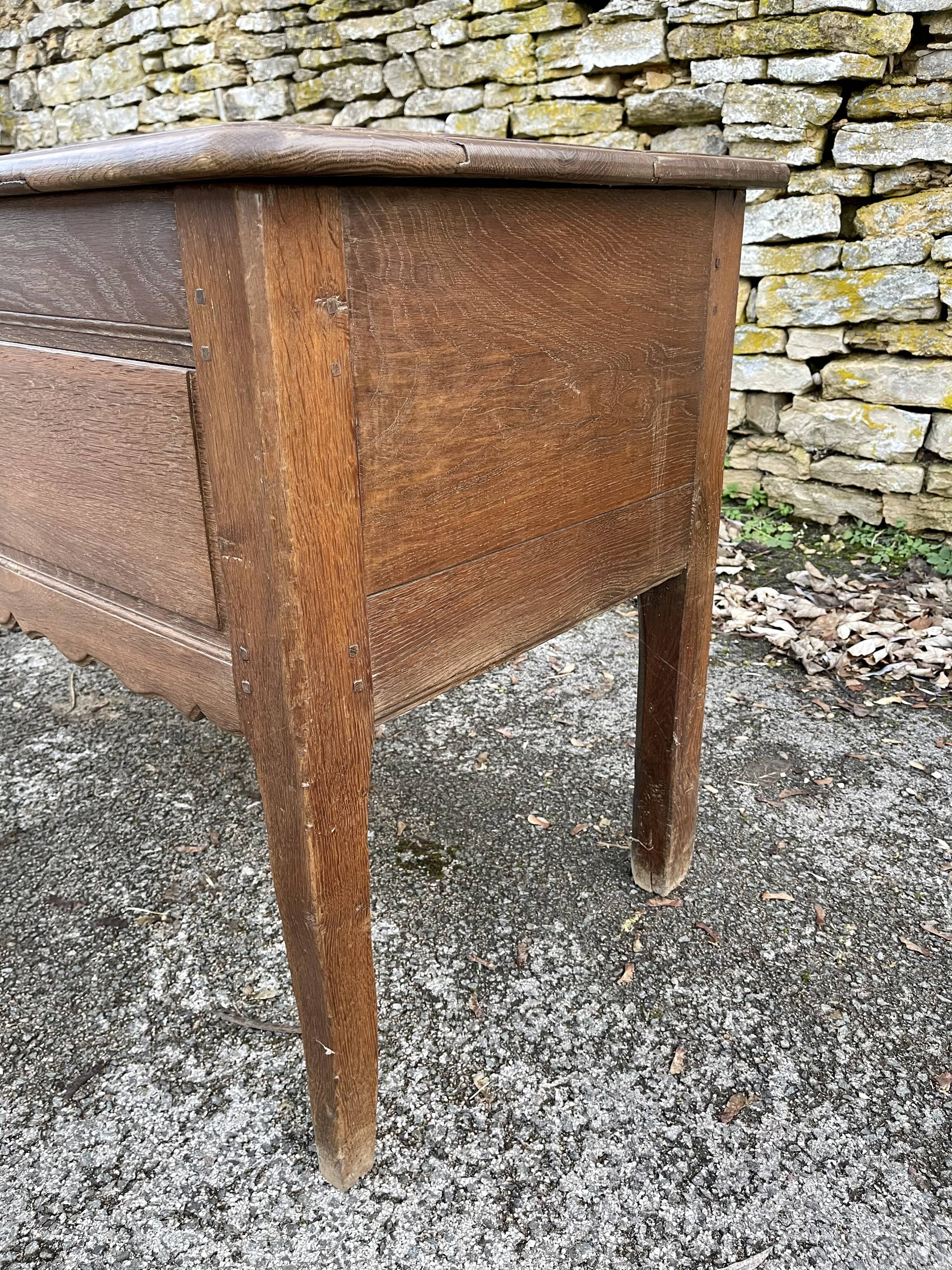 Chest , old 18th century oak