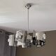 Space age suspension. 1970. chromed stainless steel