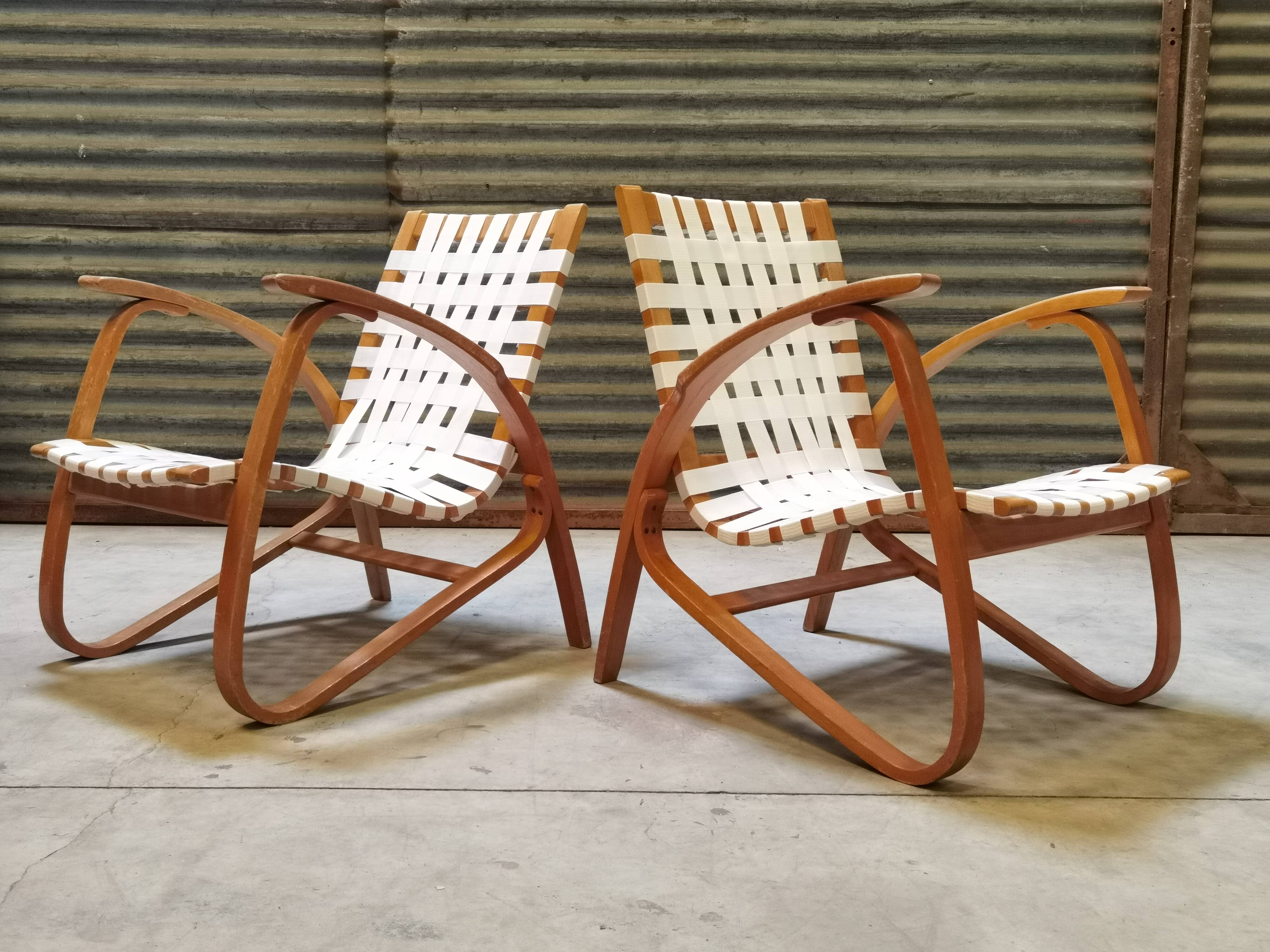Paire de fauteuils par Jan Vanek pour Up Zavody 1930