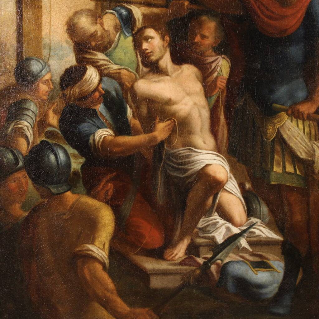 Great 17th century religious painting, Saint Sebastian