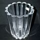 Villeroy & Boch vintage vase in ribbed molded crystal signed