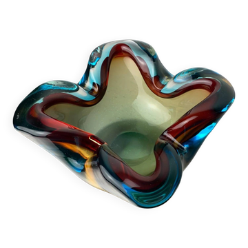 Vide poche Sommerso par Flavio Poli pour Seguso en verre de Murano, Italie, années 1970