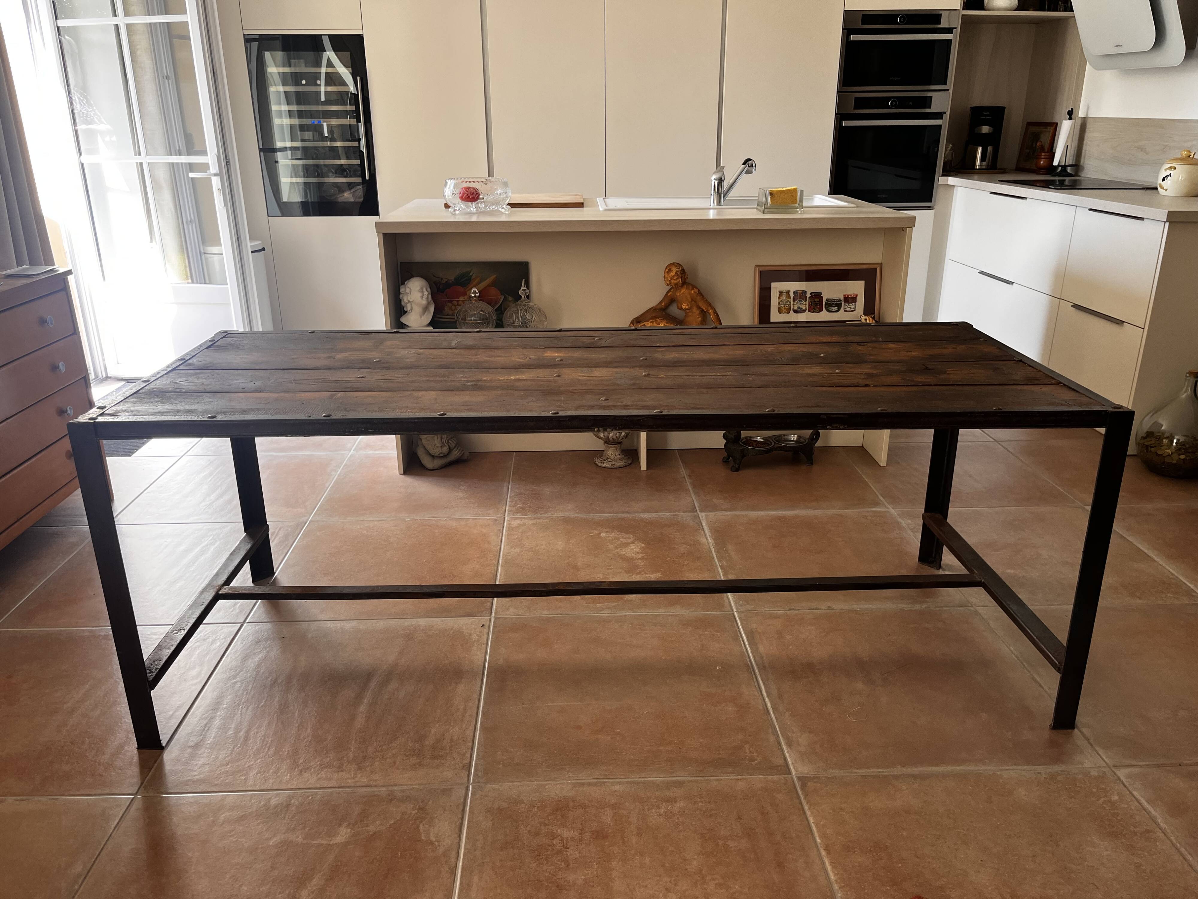 Industrial table 200x79