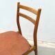Ensemble de 6 chaises de style scandinave en hêtre, 1970