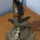 Art Nouveau bronze candlestick