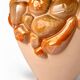 Ceramic Table Lamp with Sculptural Glazed Fruit Decoration