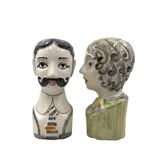 Tarcisio Tosin, Two half-bust sculptures, La Freccia, Vicenza Italy 1960s