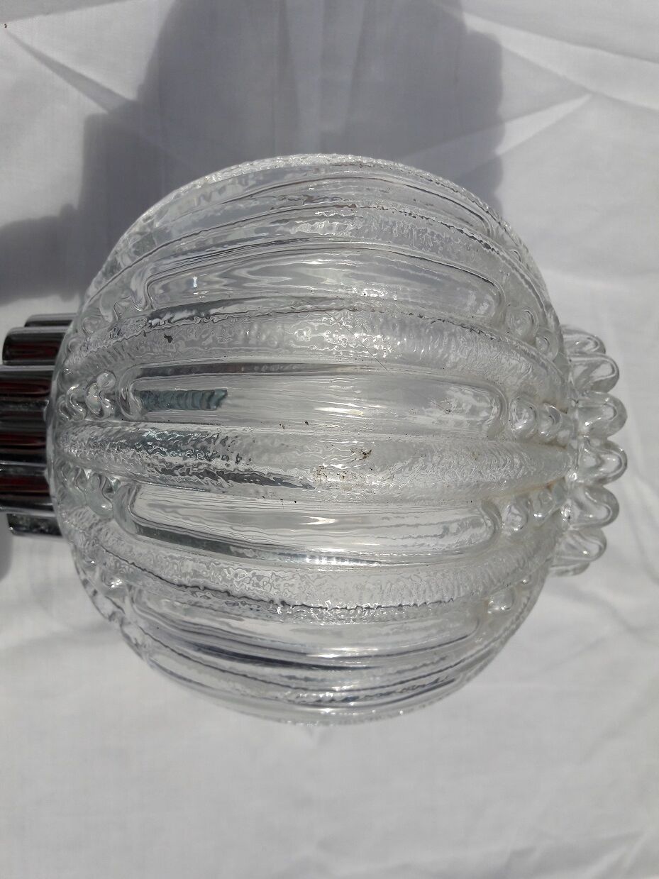 Pair of high-end chrome metal flare wall light  design