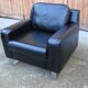 Musterring leather armchair, Germany 1980's.