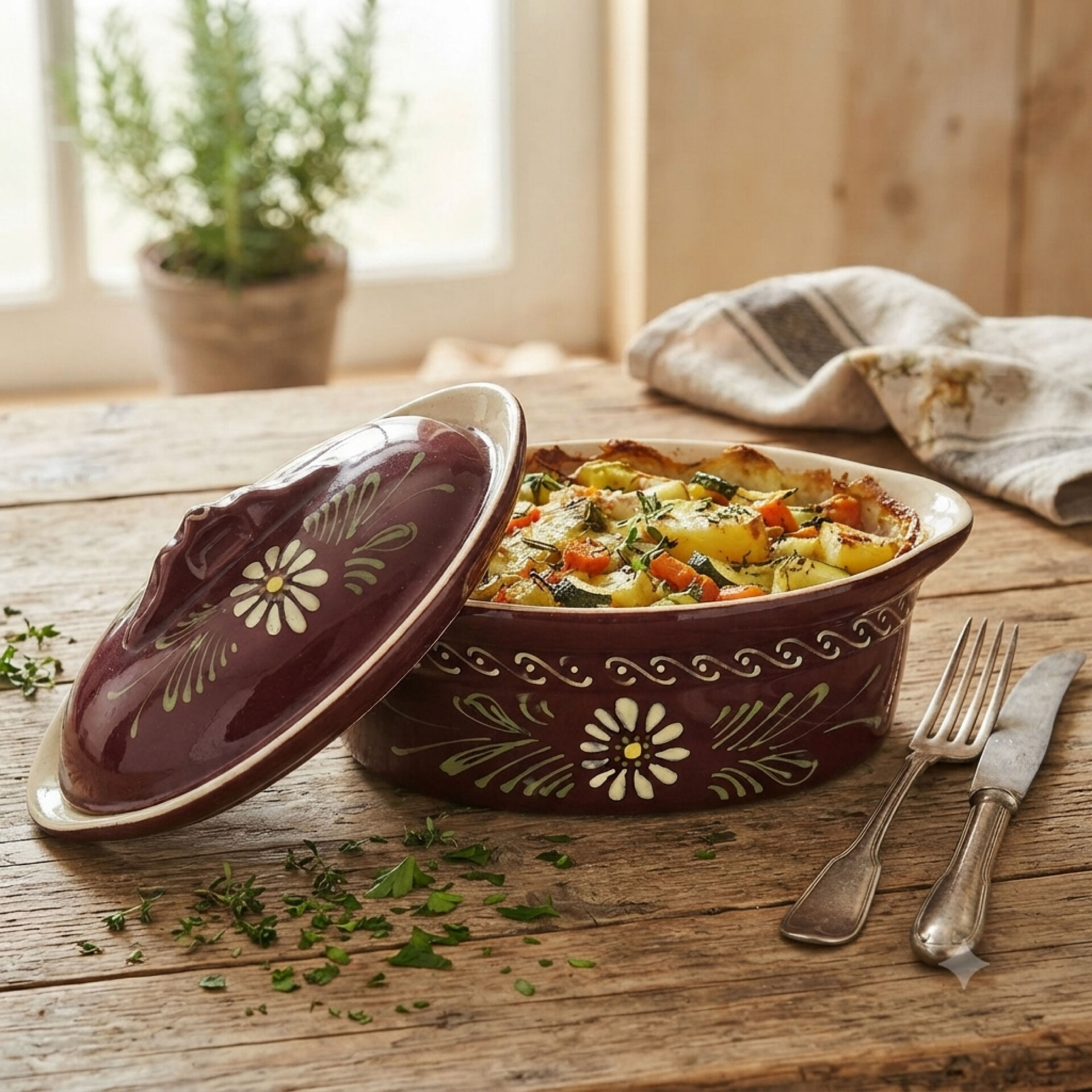 Authentic Baeckeoffe Terrine in Earthenware from Alsace – Aub Colour