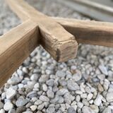 Farmhouse table walnut stripped 200 cm