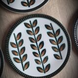Set of 6 Rambouillet Boch plates 1966