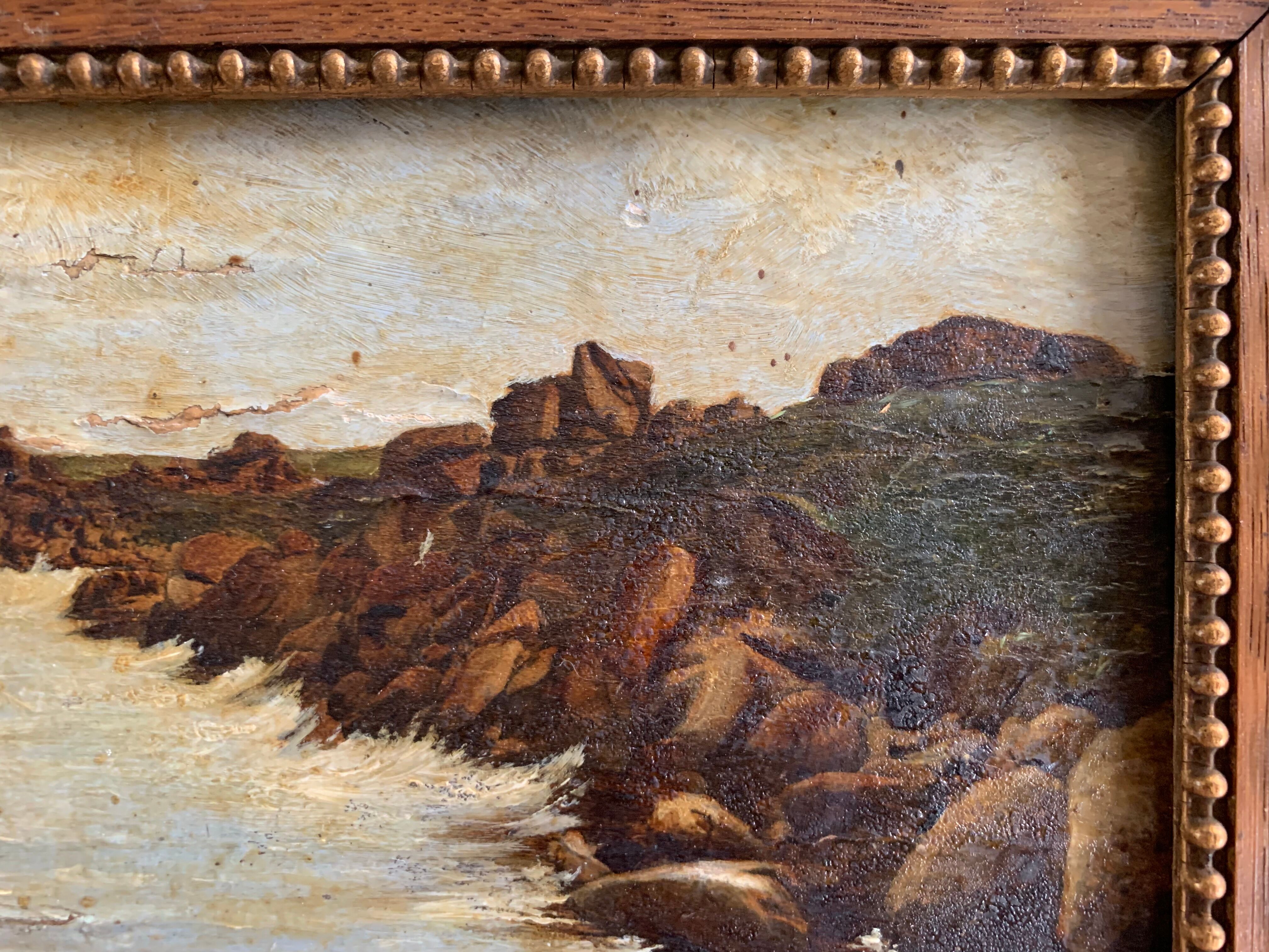 Huile sur panneau, tableau ancien